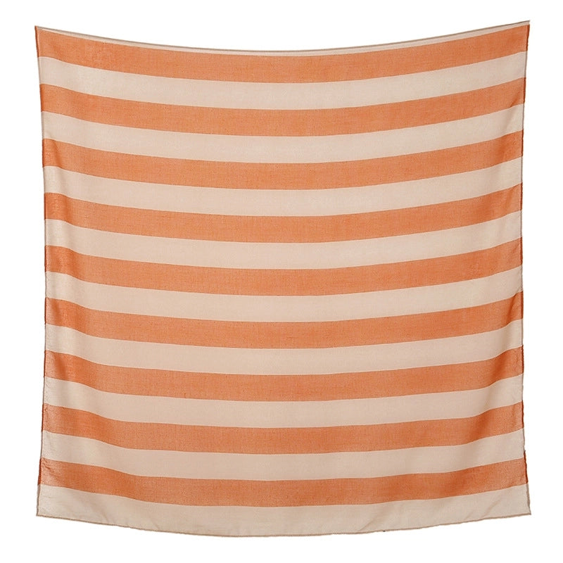 Women's Vintage Style Ethnic Style Stripe Polyester Stripe Silk Scarf