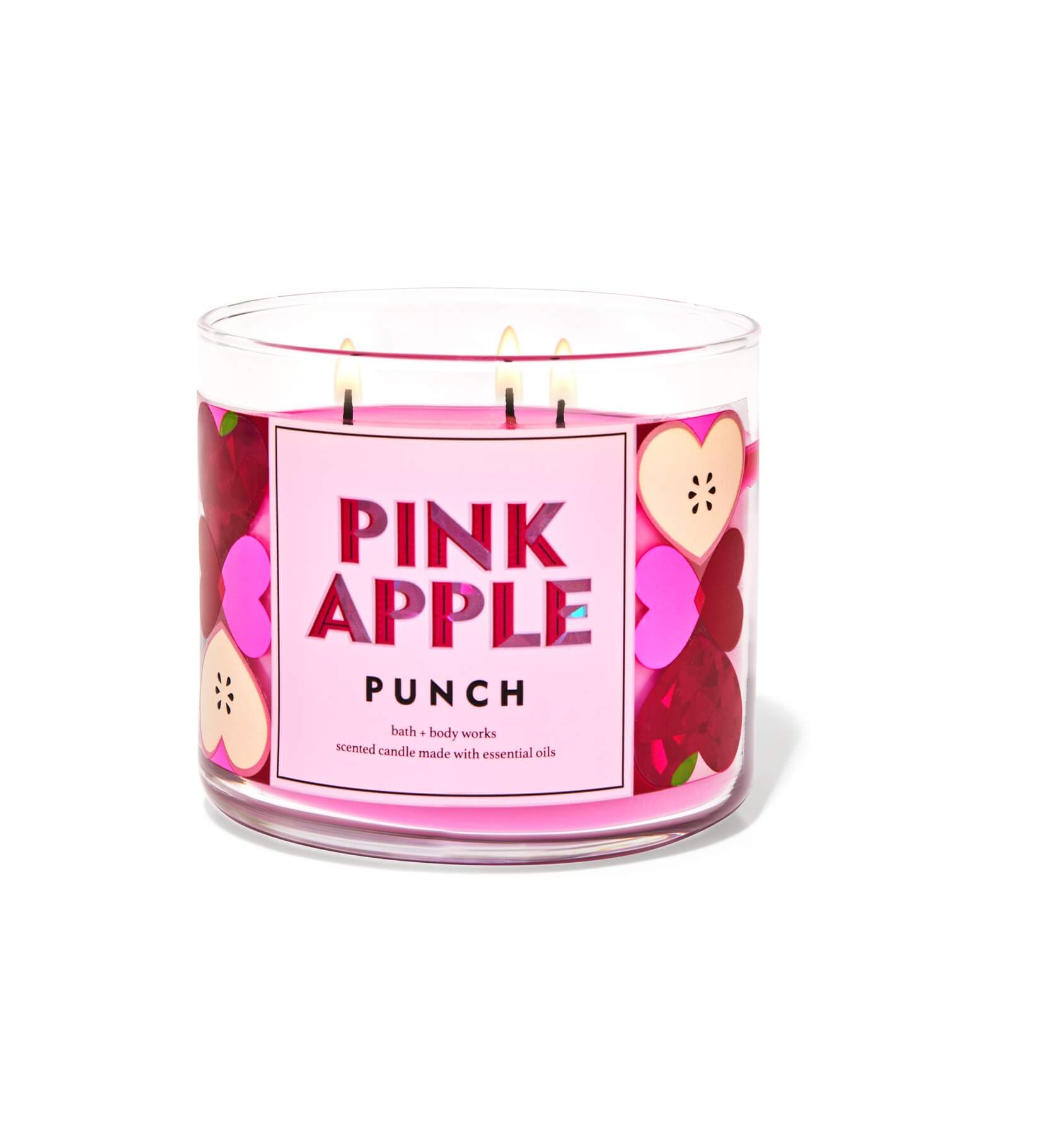 Bath & Body Works Pink Apple Punch 3-Wick Candle