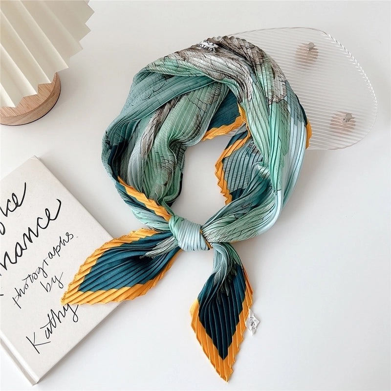 Women's Elegant Printing Polyester Printing Silk Scarf