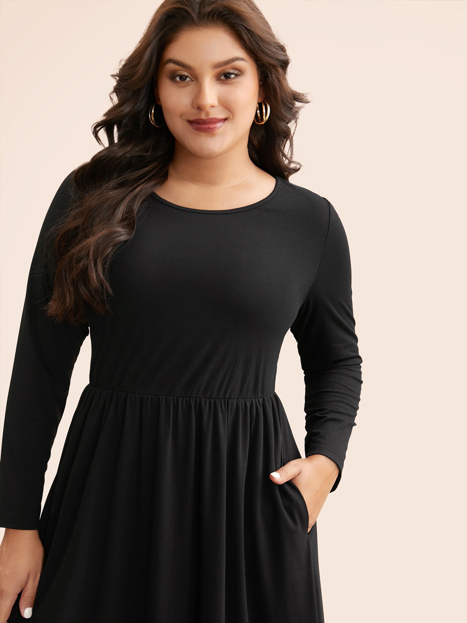 Supersoft Essentials Elastic Waist Midi Dress