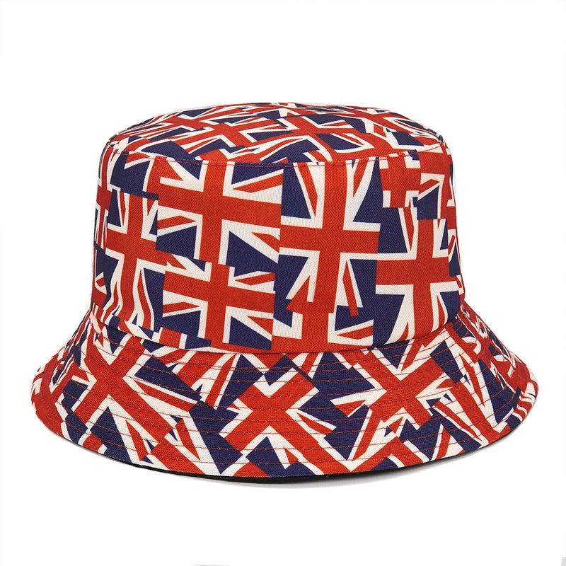 Unisex Basic Geometric Big Eaves Bucket Hat
