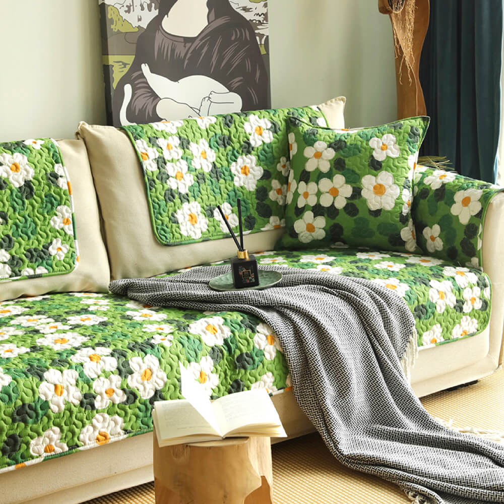 Super Soft Floral Anti-scratch Furniture Protector Couch Cover