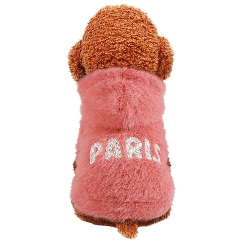 Paris Printed Dog Cat Hoodie