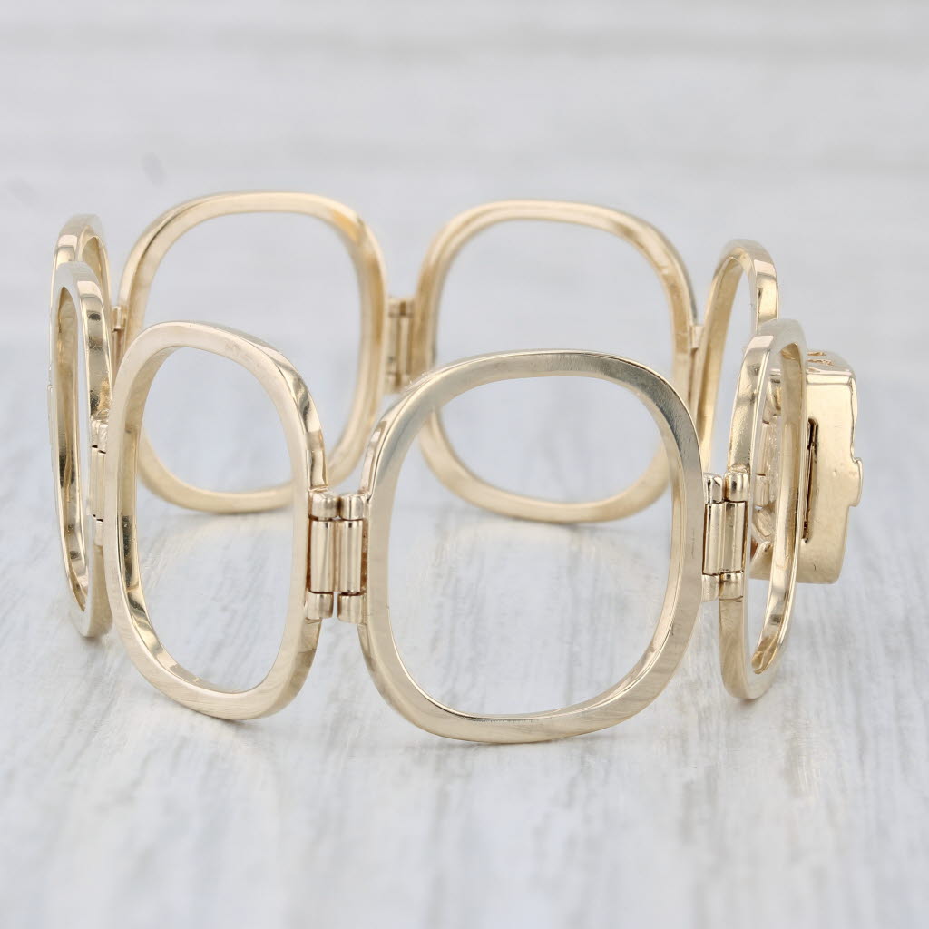 0.40ctw Diamond Ring Convertible 6.5 Bracelet 14k Yellow Gold Size 6