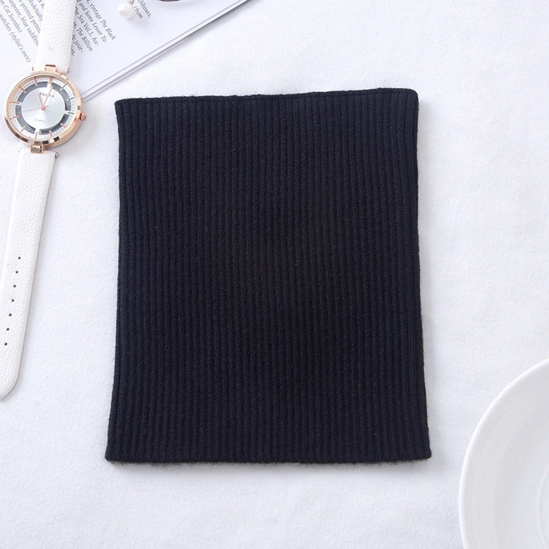 Cashmere Neck Sleeve Women's Knitted Elastic High Neck Cervical Warm Shading Neck High Neck Fake Collar Hair Band Headband Scarf