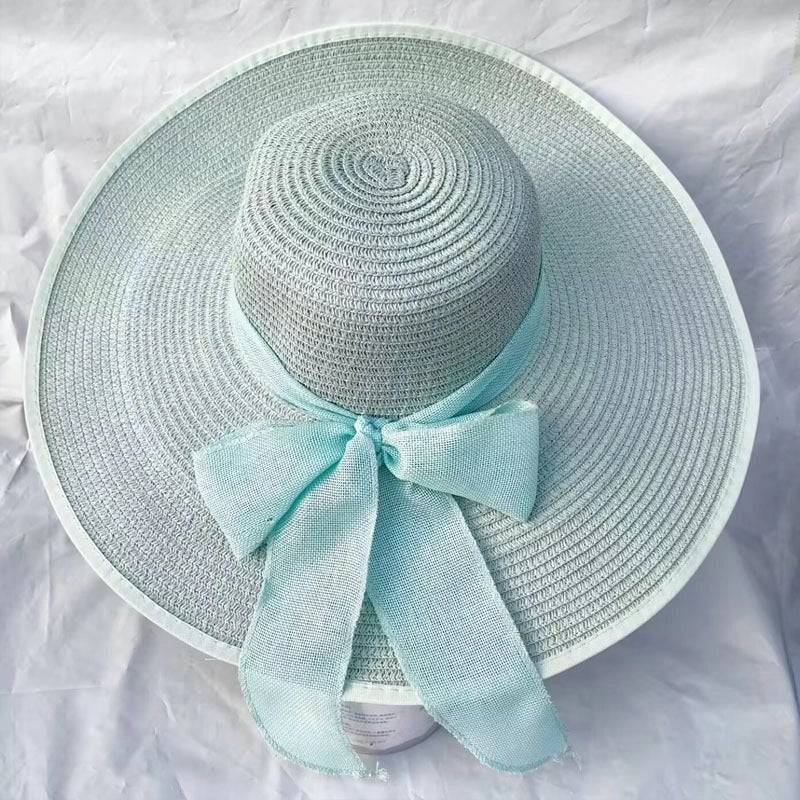 Women's Lady Vacation Bow Knot Big Eaves Sun Hat