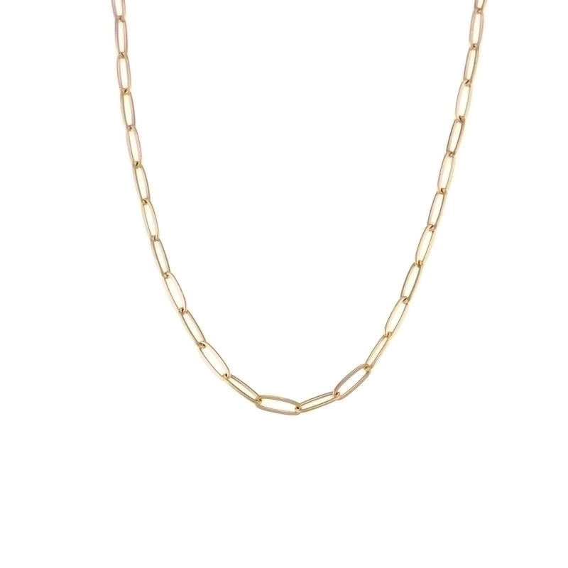 Elegant Retro Solid Color 304 Stainless Steel 18K Gold Plated Plating Bracelets Necklace