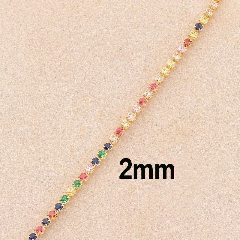 Fashion Geometric Copper Inlay Zircon Necklace 1 Piece