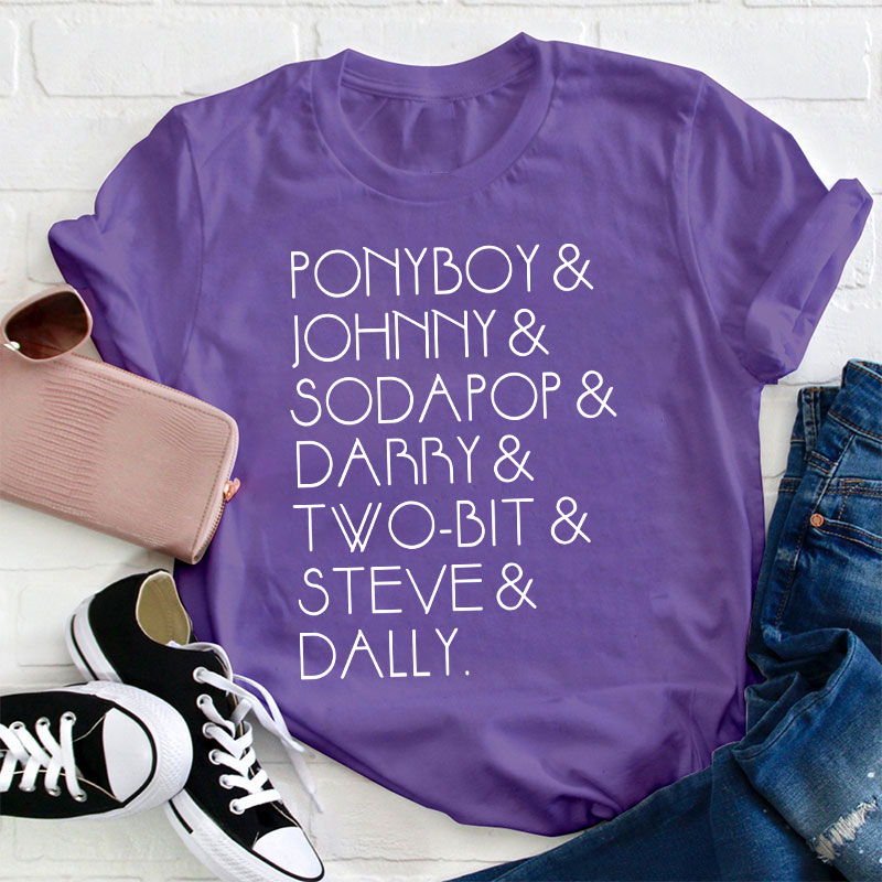 The Outsiders Shirt Characters Teacher T-Shirt