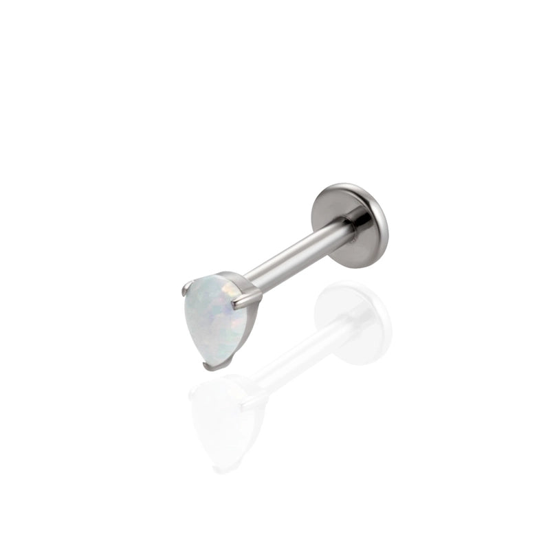 1 Piece Ear Cartilage Rings & Studs IG Style Cool Style Geometric Water Droplets Pure Titanium Plating Inlay Zircon