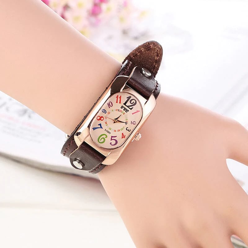 💜Special Gift - Vintage Leather Quartz Stone Women's Watch