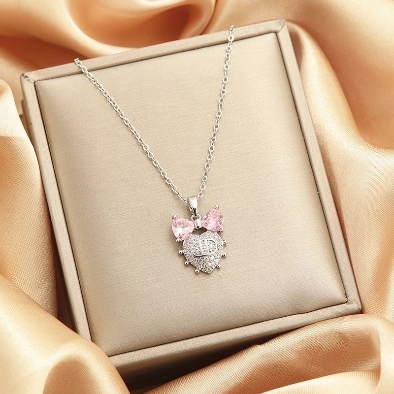 Titanium Steel Vintage Style Tassel Plating Doll Constellation Crown Pendant Necklace