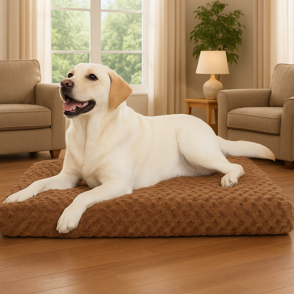 Washable Dog Bed Deluxe Plush Dog Crate Beds