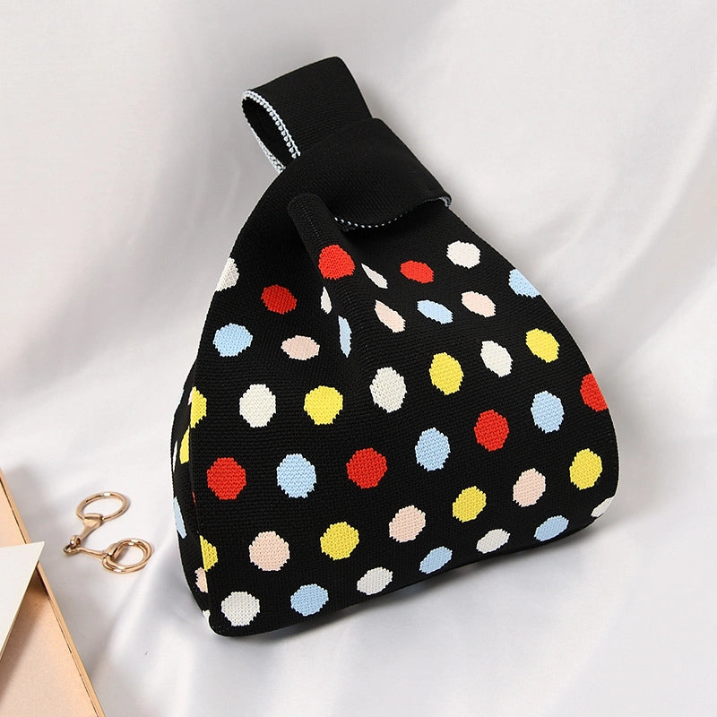 Women's Small Polyester Geometric Streetwear Open Tote Bag