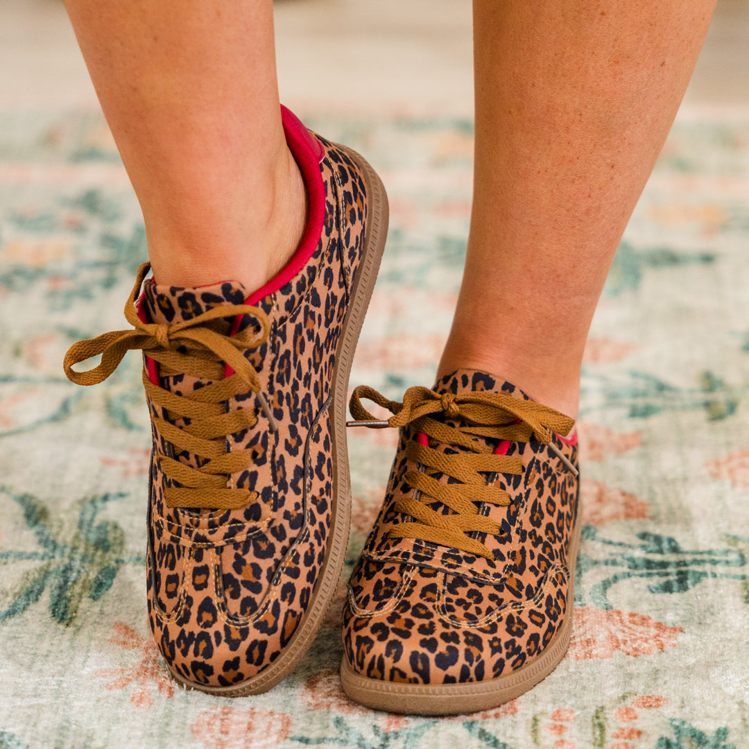 Effortless Edge Sneakers. Leopard