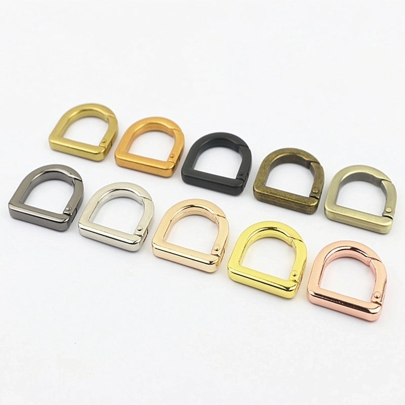 10 Pieces Zinc Alloy Solid Color Bag Hardware