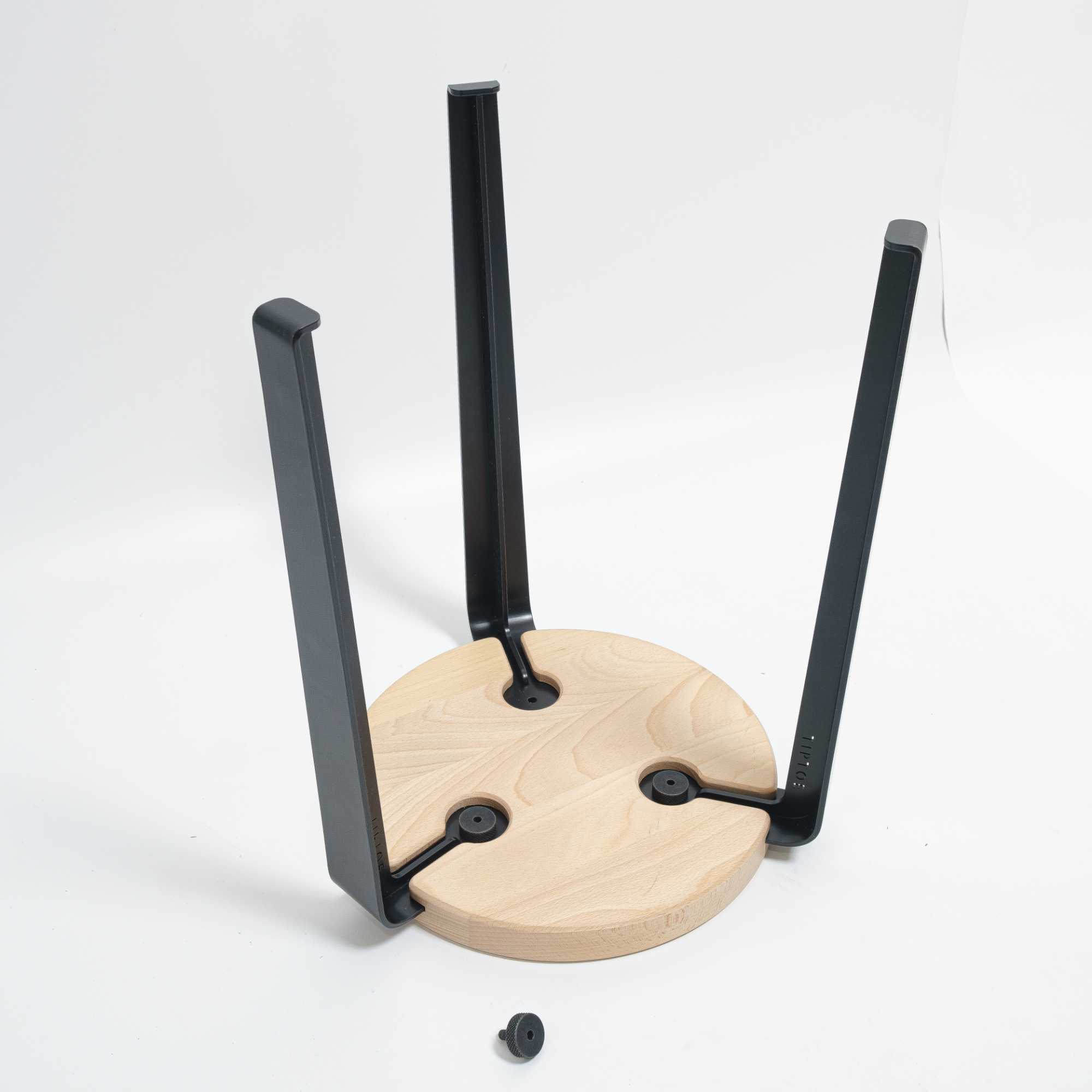 refurbished | Tiptoe LOU Stool. Black/Beech