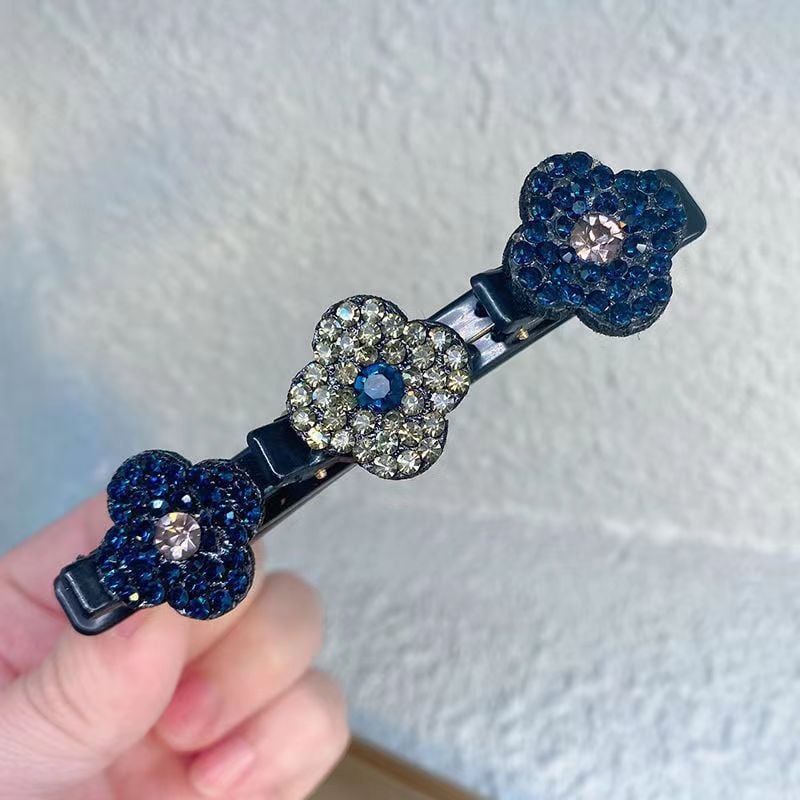 🔥  49% OFF 🔥🔥Sparkling Crystal Stone Braided Hair Clips