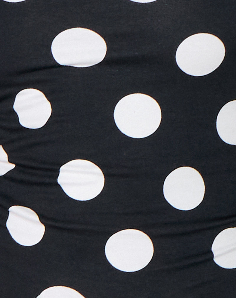 Roxe Vest Top in XL Spot Black