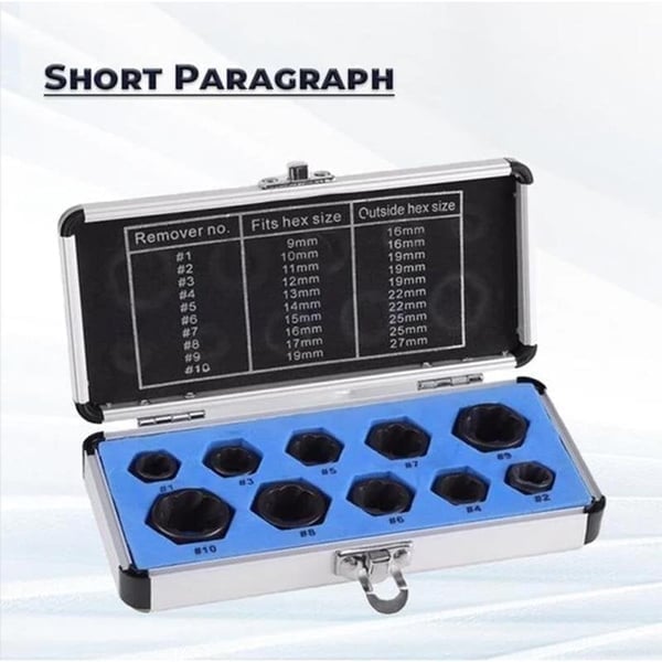 (🌲Early Christmas Sale- SAVE 60% OFF)-perfect toolkit for removing stripped. rouned off and rusted bolts & nuts