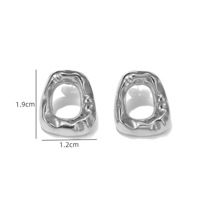 1 Pair Elegant Streetwear Geometric Plating 304 Stainless Steel Ear Studs