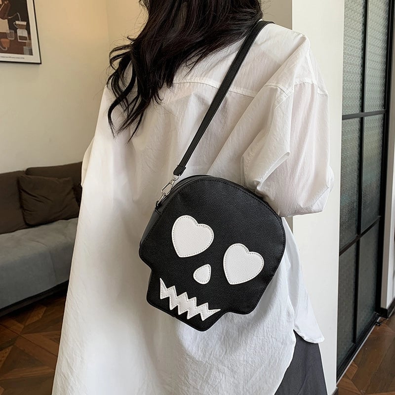 Women's Small Pu Leather Cartoon Cute Square Zipper Crossbody Bag