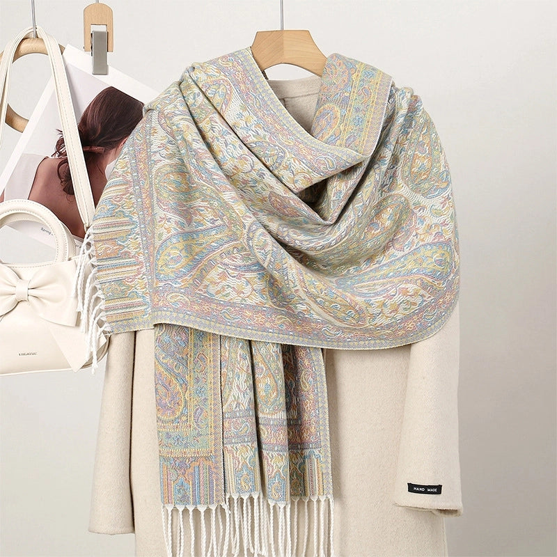 Women's Ethnic Style Minimalist Geometric Solid Color Polyester Scarf