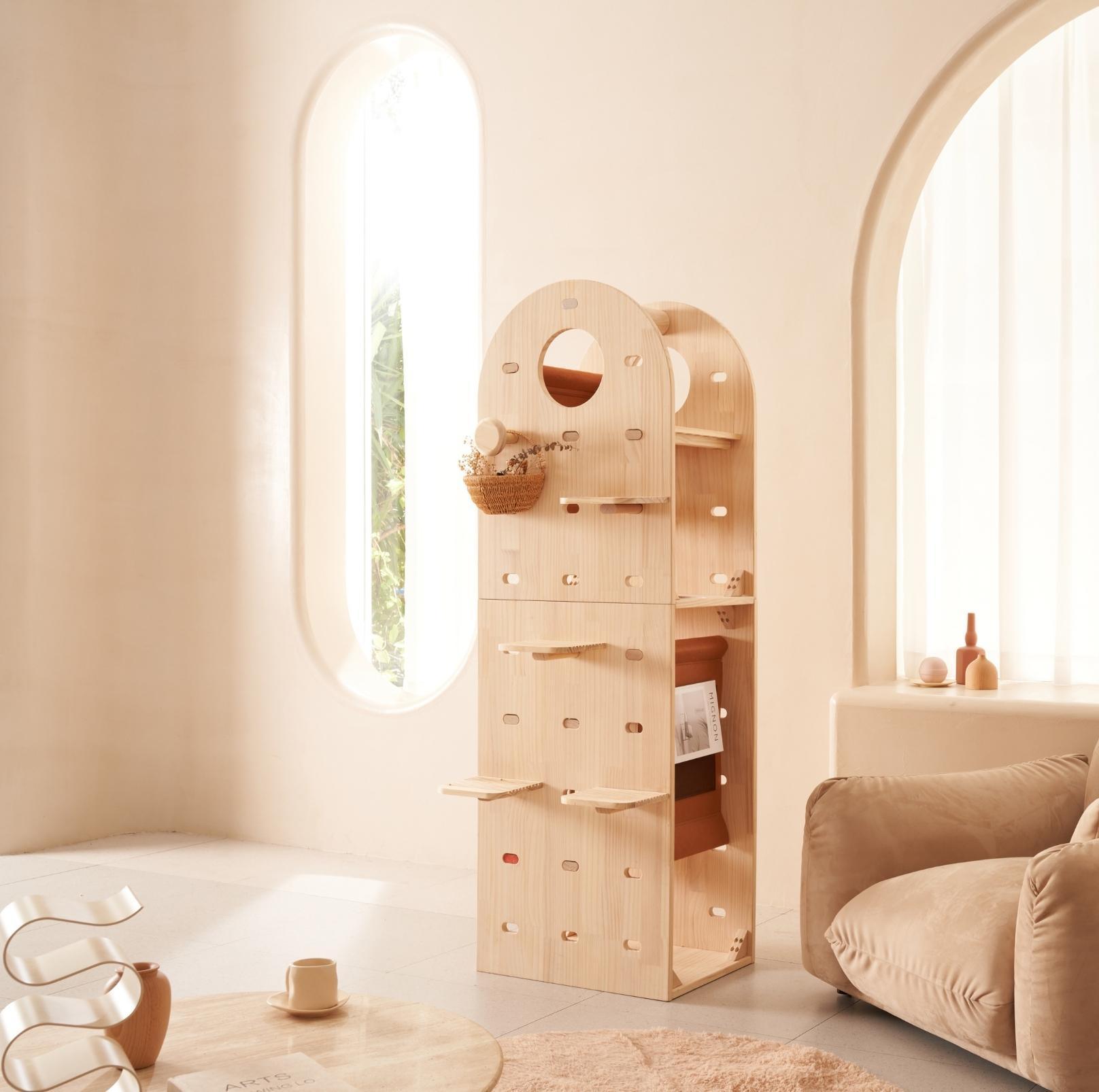 Makesure Luxury Wooden Cat Tree Cat Furniture