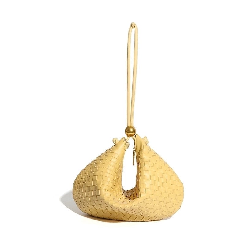 Women's Large All Seasons Pu Leather Solid Color Streetwear Dumpling Shape Zipper Underarm Bag