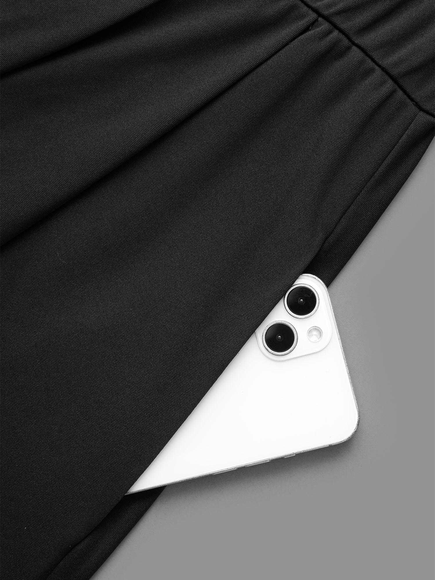 Round Neck Elastic Waist Pleated Dress