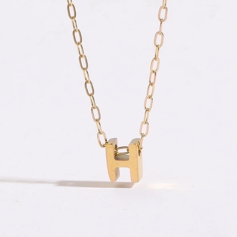 Casual Classic Style Streetwear Letter 304 Stainless Steel Plating Pendant Necklace