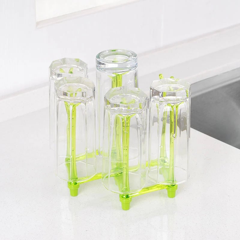 2 pieces Drain Cup Holder. Retractable Cup Drying Rack