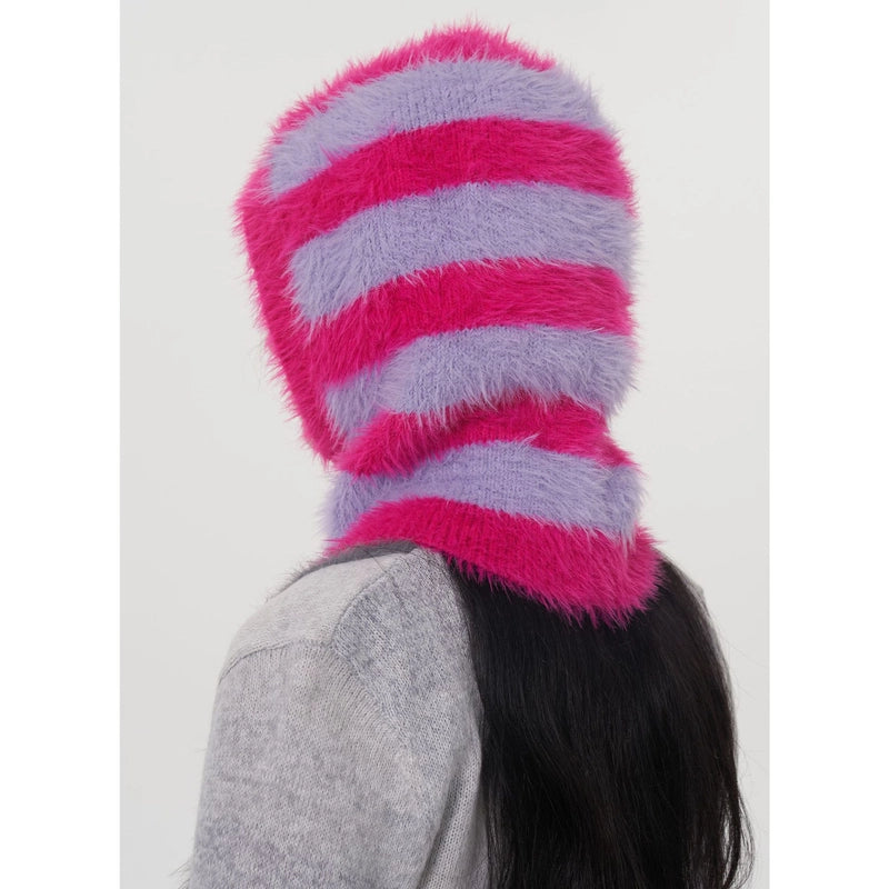 Women's Casual Stripe Eaveless Wool Cap