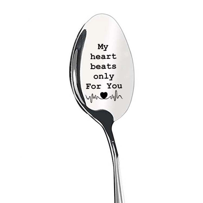 Wedding Valentine's Day Gifts Stainless Steel Long Handle Spoon Household