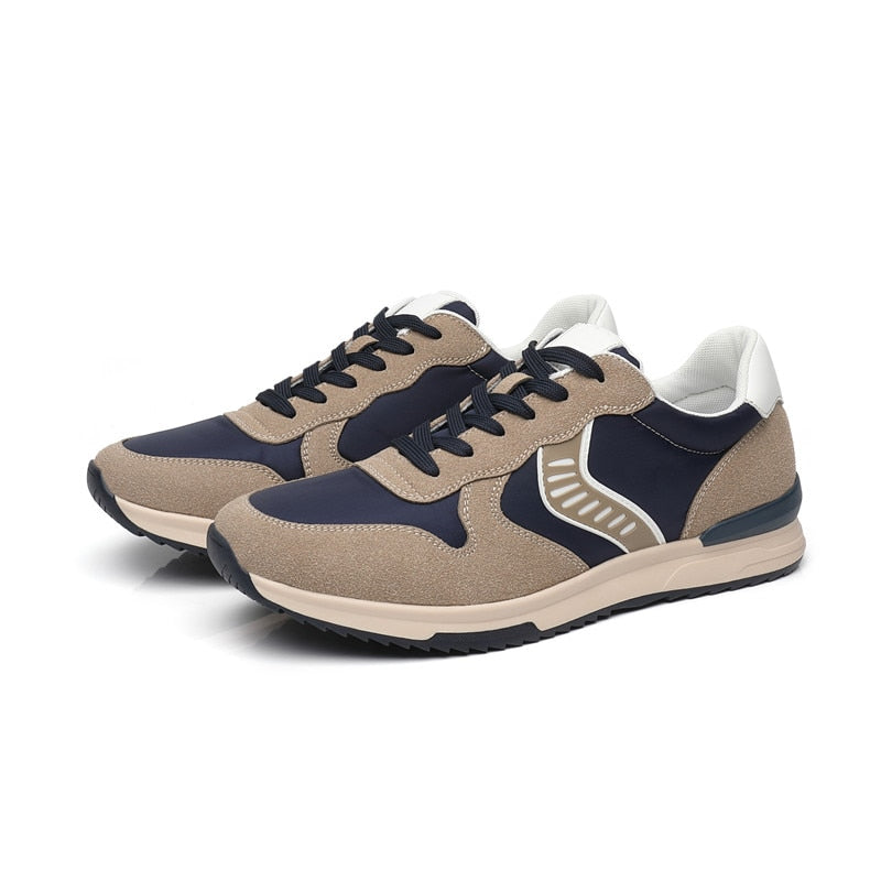 West American Style Leather Athletic Sneakers