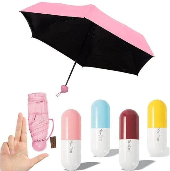 FOLDABLE POCKET CAPSULE UMBRELLA