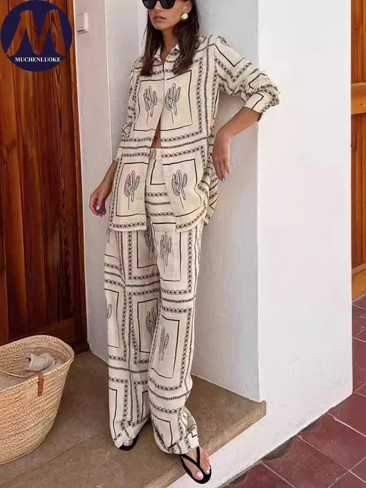 Printed two-piece set