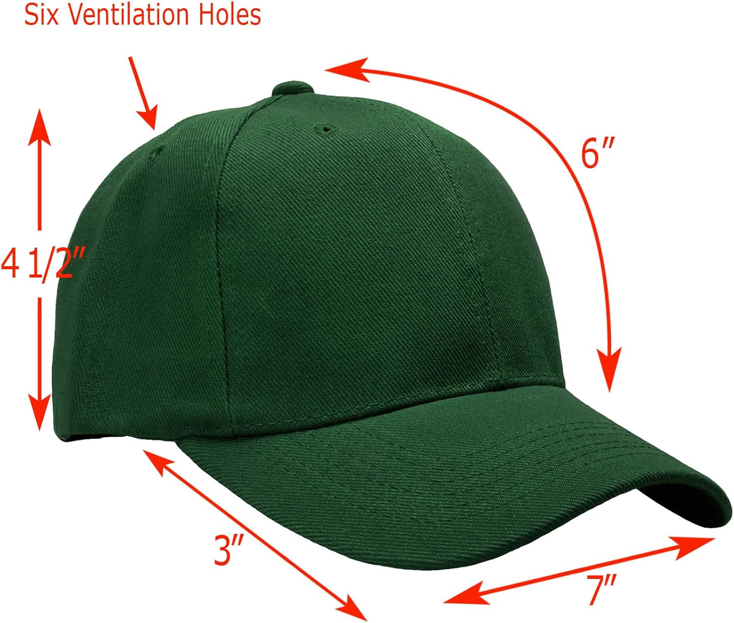 Falari Wholesale Bulk Lot 12-Pack Baseball Cap Adjustable Size Plain Blank Solid Color