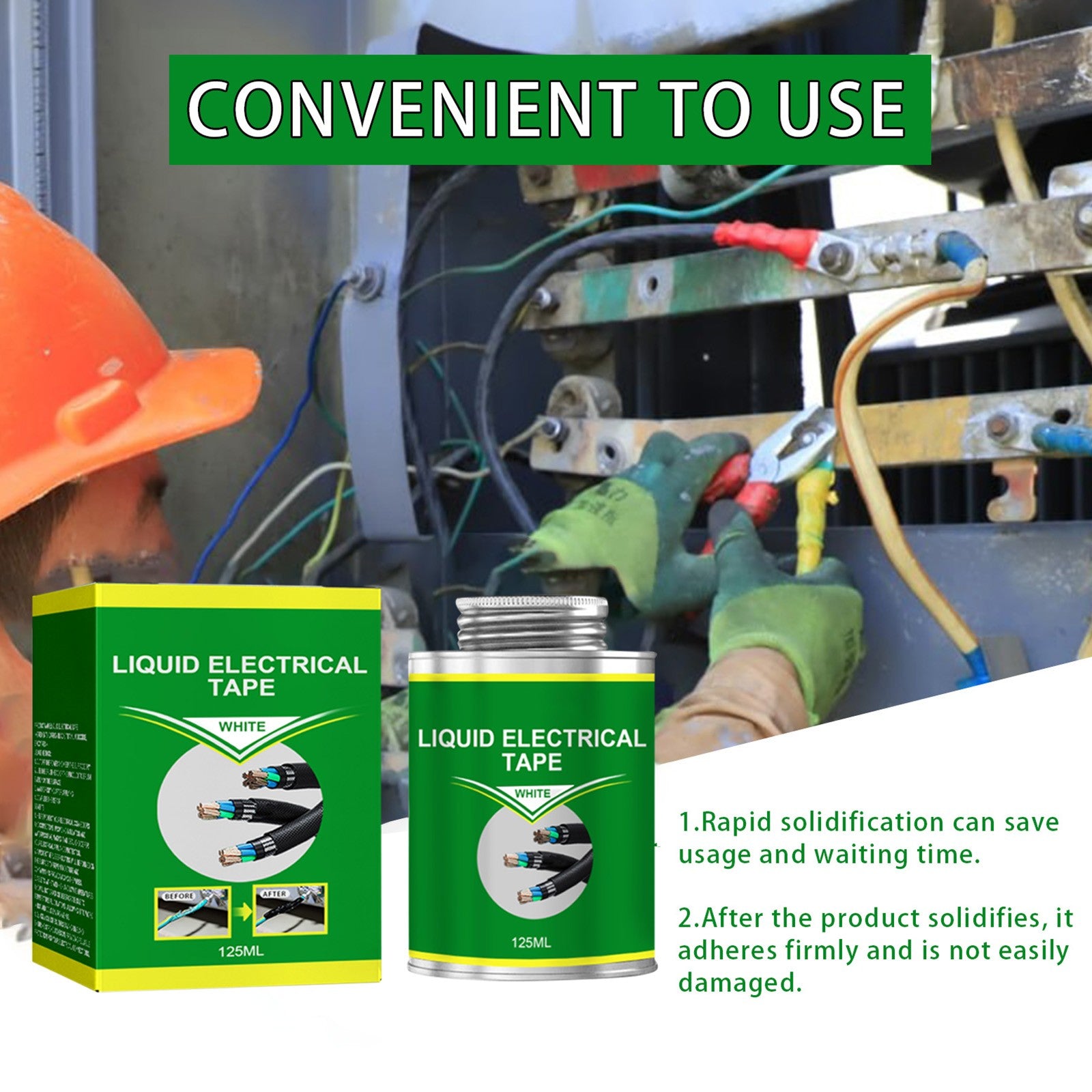 INSULATION FOR ELECTRICAL WIRES HEAT AND DURABLE ELECTRICAL WIRE INSULATION GEL 125ML