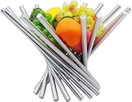 Stainless Steel Fruit Basket . Foldable Fruits Basket