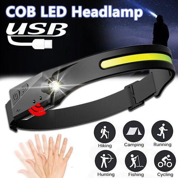 Super Bright Rechargeable Motion Sensor Waterproof LED Headlamp🎁【Buy 2 Get 1 Free. Buy 3 Get 2 Free!!! 】