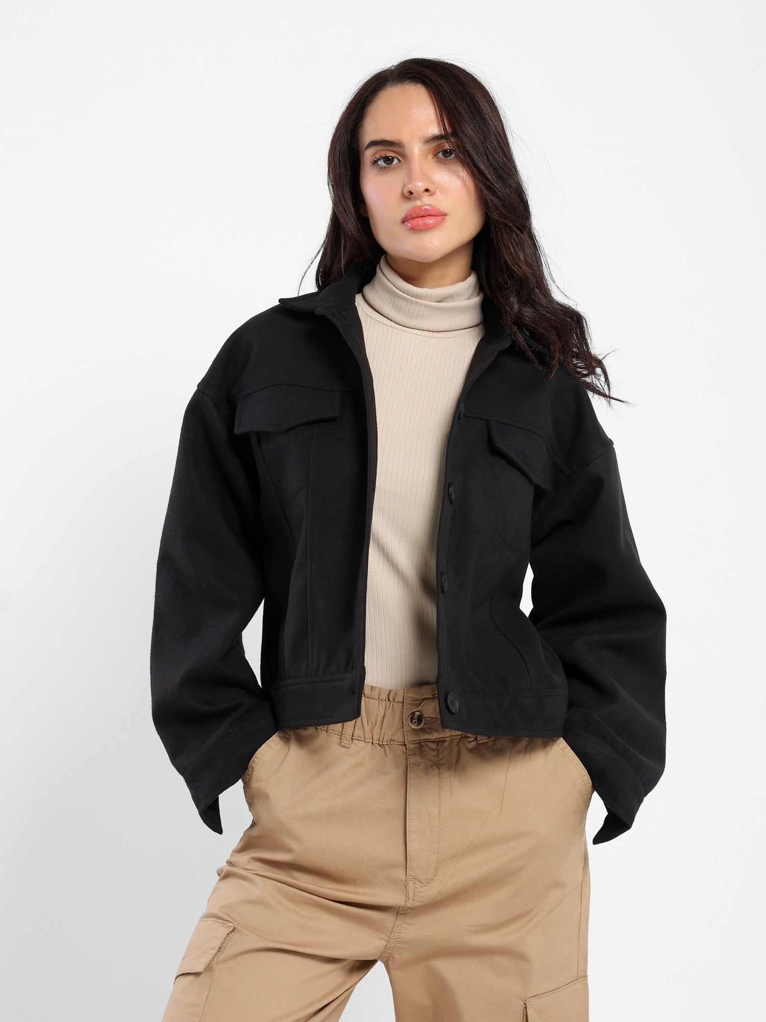 Basic Jacket Free Style Solid