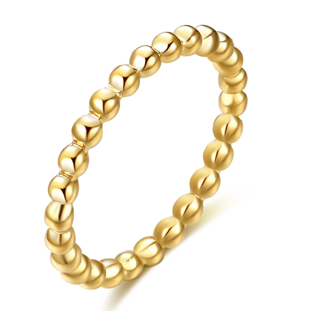 Geometric Titanium Steel Electroplating Rings