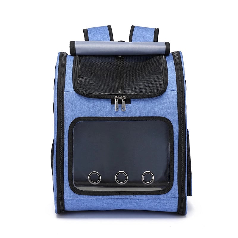 Hanbang New Transparent Cat Bag Travel Convenient Breathable Pet Bag Folding Pet Backpack Transparent Cat Bag