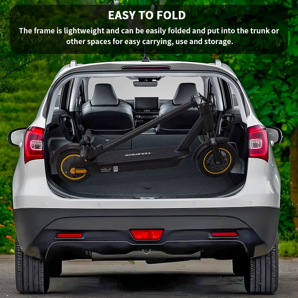 Electric Scooter 500W Powerful Fast Long Range Adult Electric Scooter with App Control Bluetooth Speaker Foldable Commuting