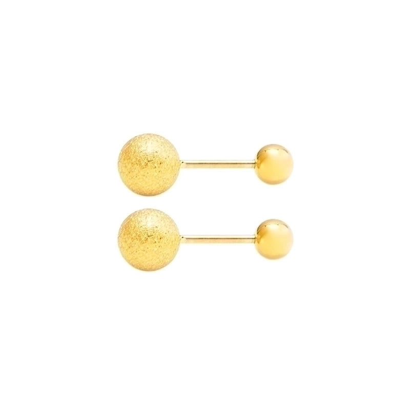 Geometric Pattern Plating Flowers 304 Stainless Steel 18K Gold Plated Stainless Steel Earrings