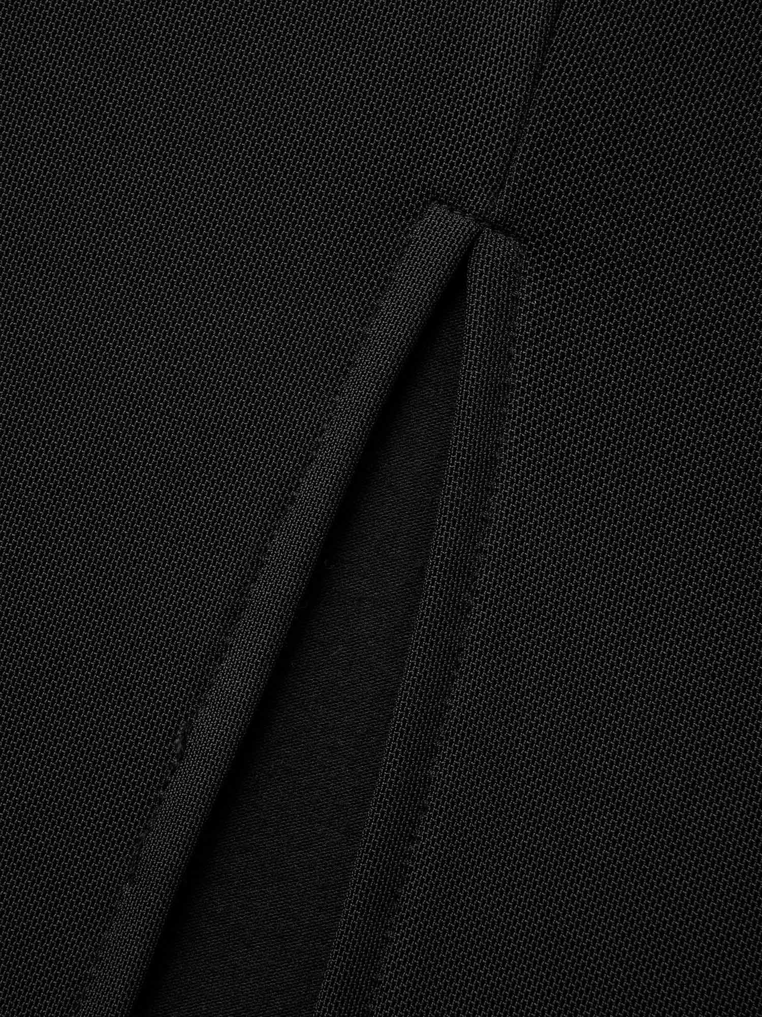 Crew Neck Patchwork Mesh Split Hem Dress