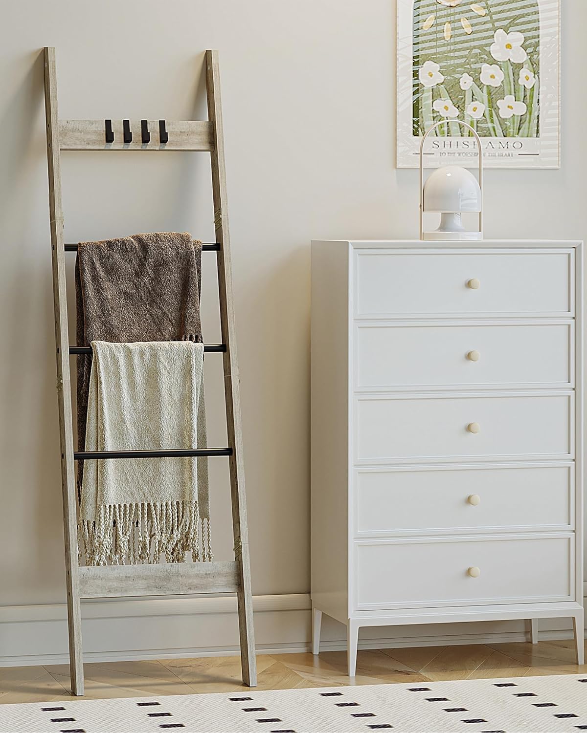 Blanket Ladder for Living Room