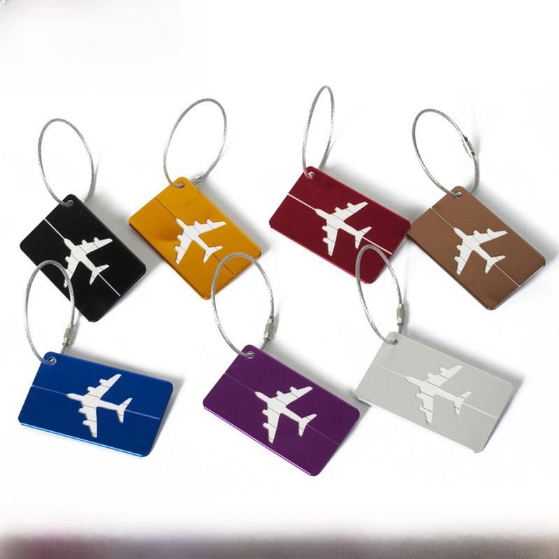 Aluminum Alloy Luggage Tag Boarding Metal Luggage Aircraft Shipping Elevator Tag Spot Factory