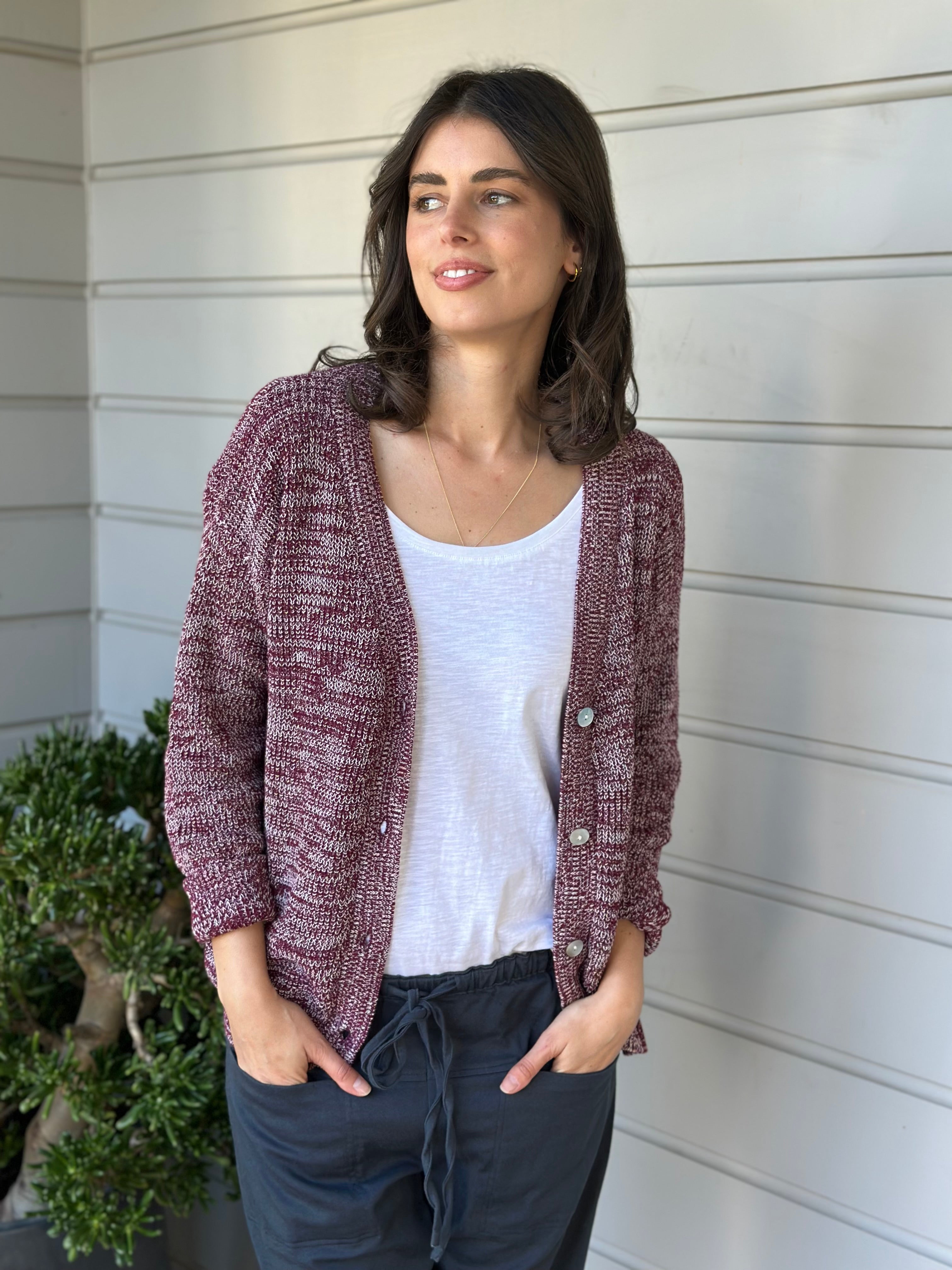 lucas cardi - wine/white blend cotton
